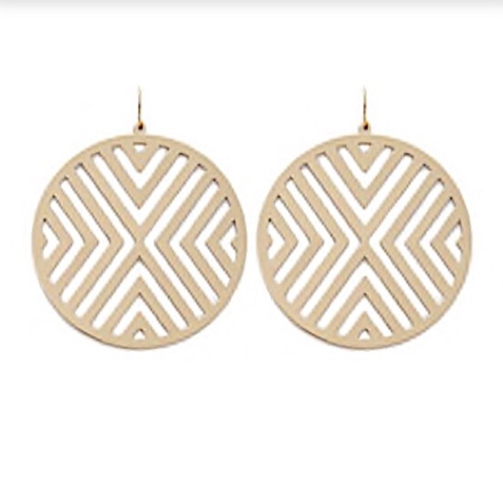 Chevron Hoop Earrings
